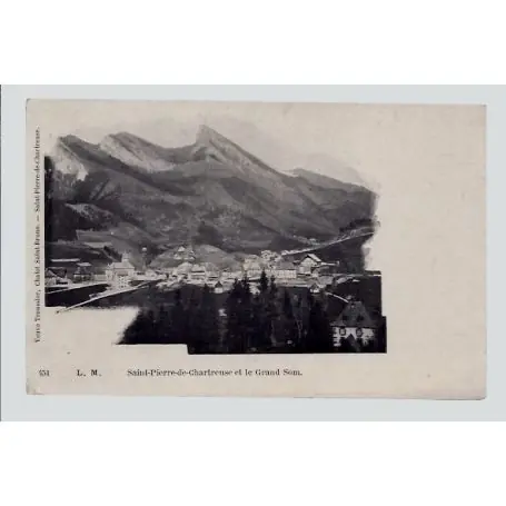Carte postale 38 - Saint-Pierre-de-Chartreuse et le Grand Som - Non voyage - Dos non divi... Promotion