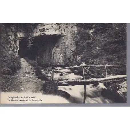 Meilleure Qualité Carte postale 38 - Sassenage - La grotte carree et la passerelle