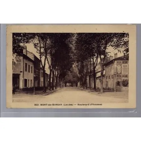 Offre Exclusive Carte postale 40 - Mont-de-Marsan - Boulevard d' Hausses - Voyage - Dos divise...