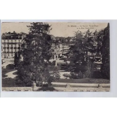 Achat Immédiat Carte postale 41 - Blois - Le square Victor Hugo et la rue Porte Cote - Voyage - Dos divi...