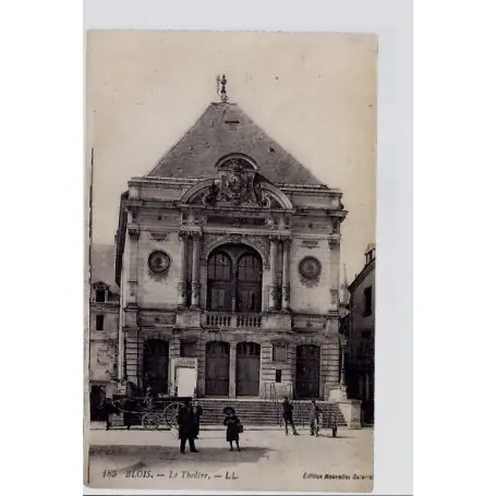 Carte postale 41 - Blois - le theatre - Non voyage - Dos divise... Garantie Incluse