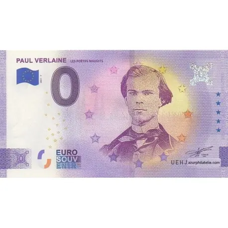 Nouvel Arrivage Billet souvenir - 37 - Paul Verlaine - 2021-7 - Anniversaire