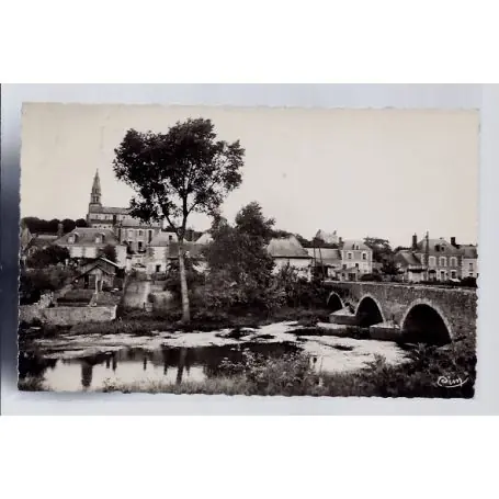 Carte postale 41 - Cande-sur-Beuvron - Le pont sur le Beuvron et l' eglise - Voyage - Dos... Prix Promo