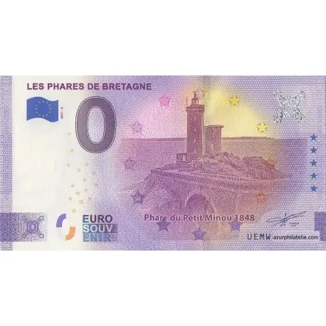 Billet souvenir - 29 - Les Phares de Bretagne - Petit Minou - 2021-6 - Anniversaire Affaire À Saisir