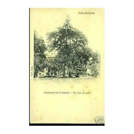Carte postale 41 - St Germain - Pensionnat de la nativite - Le parc Expédié Aujourd’hui
