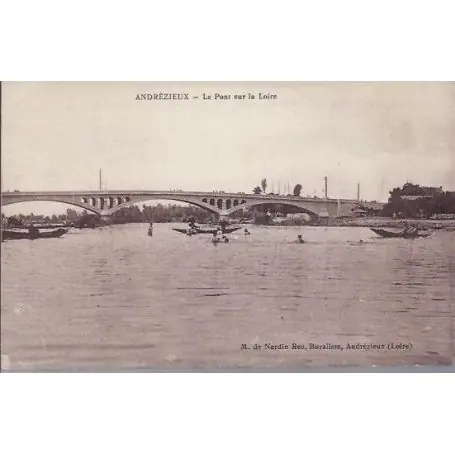 Carte postale 42 - Andrezieux - Pont sur la Loire Pas Cher