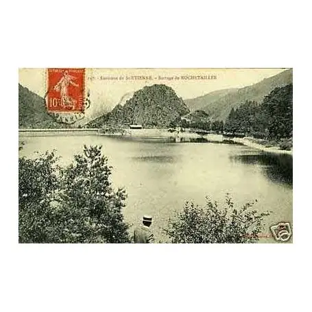 Fait Main Carte postale 42 - Env. de St-Etienne - Barrage de Rochetaillee