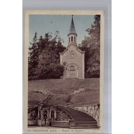 Carte postale 42 - La Talaudiere - Chapelle de Longiron - Voyage - Dos divise... Prix Cassé