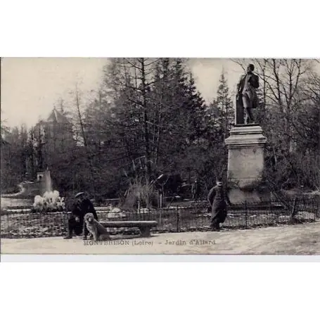 Livraison Gratuite Carte postale 42 - Montbrison - Jardin d'Allard - Voyage - Dos divise
