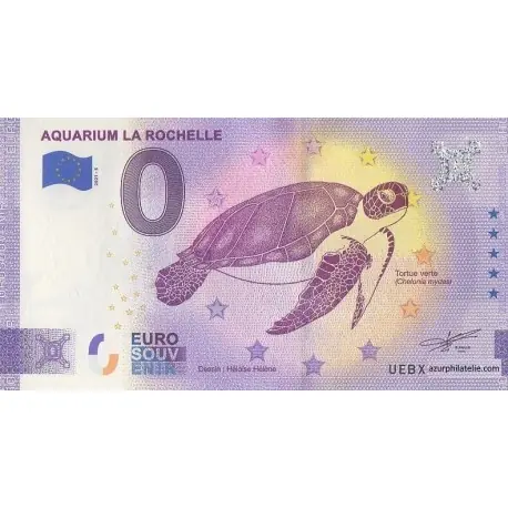Marque Billet souvenir - 17 - Aquarium La Rochelle - 2021-5 - Anniversaire