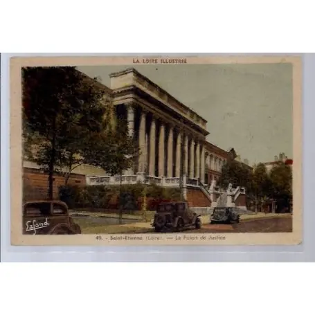 Petit Prix Carte postale 42 - Saint-Etienne - Le Palais de Justice - Voyage - Dos divise...