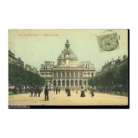 Offre Du Jour Carte postale 42 - St Etienne - Hotel de ville - Animee