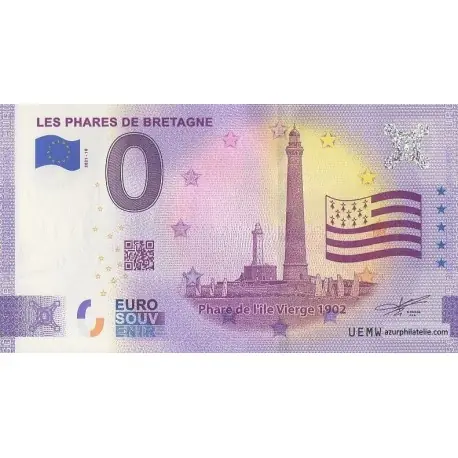 Billet souvenir - 29 - Les phares de Bretagne - Ïle Vierge - 2021-10 - Anniversaire En Vogue