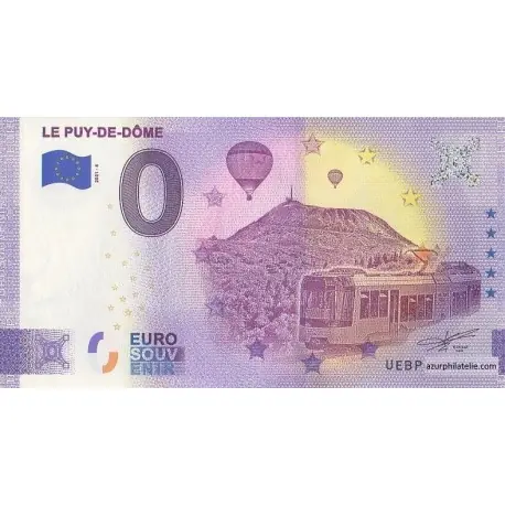 Meilleur Prix Billet souvenir - 63 - Le-Puy-de-Dôme - 2021-6 - Anniversaire