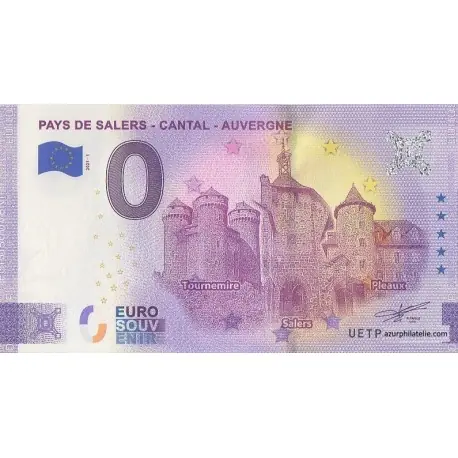 Achetez Aujourd’hui Billet souvenir - 15 - Pays de Salers - Cantal - Auvergne - 2021-1 - Anniversaire