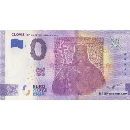Billet souvenir - 63 - Clovis Ier - 2021-7 Haute Qualité