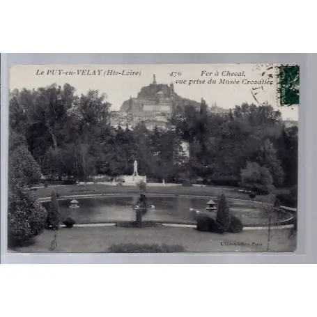 Carte postale 43 - Le Puy-en-Velay - Fer a Cheval vue prise du Musee Crozatier - Voyage -... Achetez Aujourd’hui