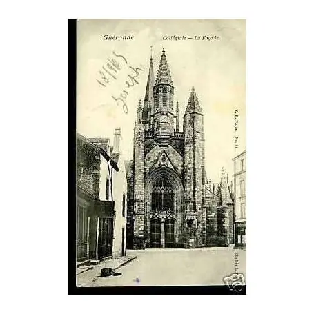 Affaire À Saisir Carte postale 44 - Guerande - Collegiale - La facade