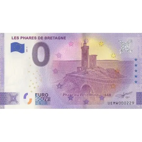 Billet souvenir - 29 - Les Phares de Bretagne - Petit Minou - 2021-6 - No 229 Top Qualité
