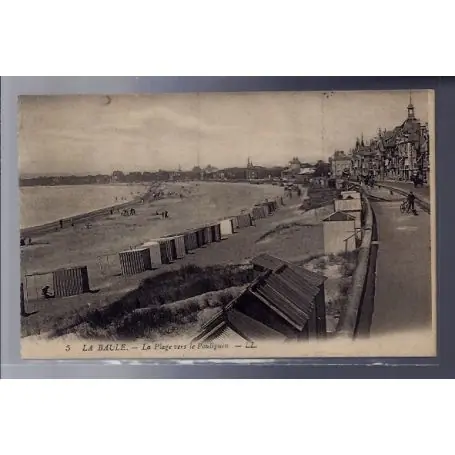 Expédié Aujourd’hui Carte postale 44 - La Baule - La plage vers le Pouliguen - Non voyage - Dos divise...