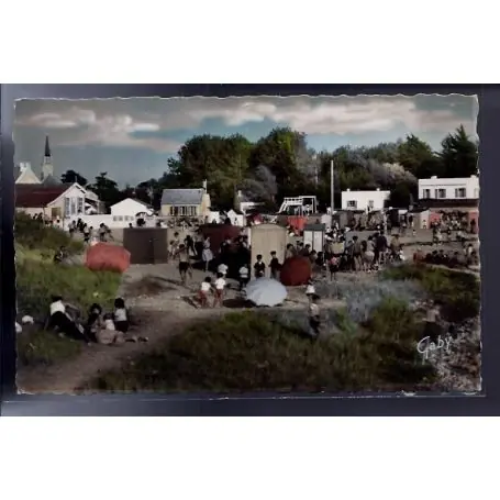 Carte postale 44 - Les Moutiers - Plage du Pre Vincent - Non voyage - Dos divise... Bon Marché