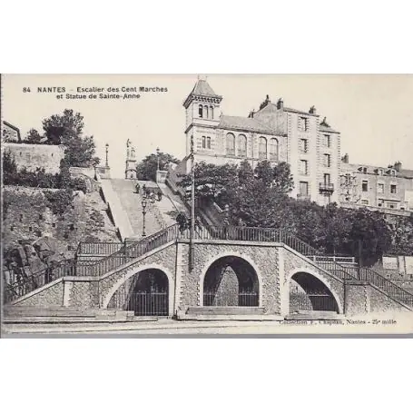 Premium Carte postale 44 - Nantes - Escalier des cent marches