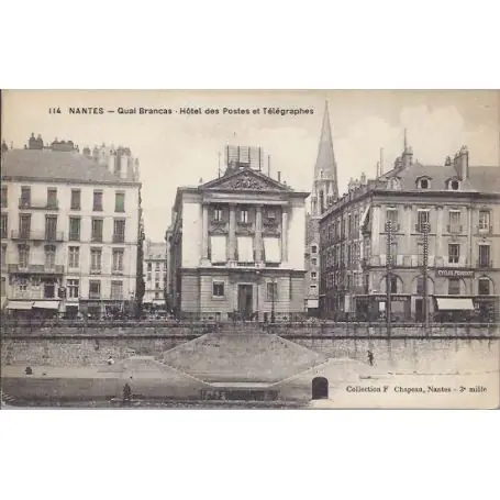 Meilleure Vente Carte postale 44 - Nantes - Quai Brancas - Hotel des postes