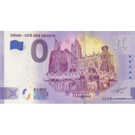 Billet souvenir - 59 - Douai - Cite des géants - 2021-1 - Anniversaire Solde