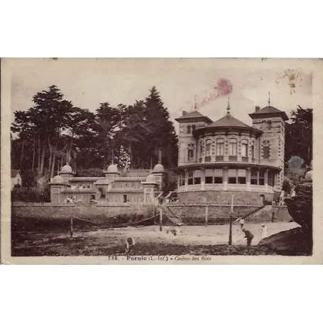 Fait Main Carte postale 44 - Pornic - Casino des flots - Non voyage - Dos divise