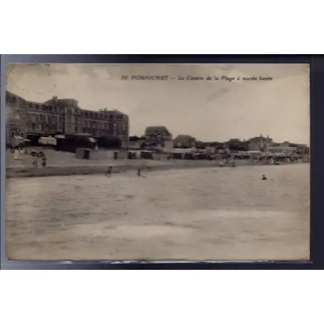 Carte postale 44 - Pornichet - Le centre de la plage a maree haute - Voyage - Dos divise... Super Prix