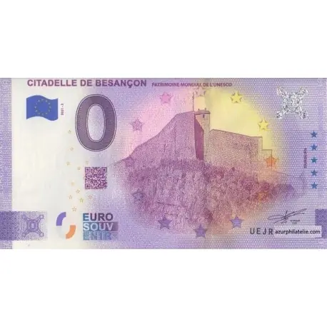 Billet souvenir - 25 - Citadelle de Besançon - 2021-3 Achetez Aujourd’hui