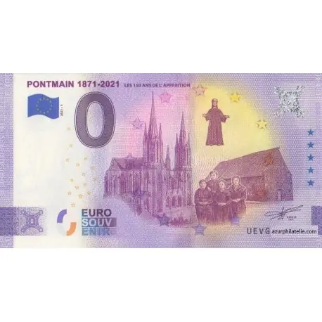 Vente Directe Billet souvenir - 53 - Pontmain - Les 150 ans de l'apparition - 2021-1 - Anniversaire