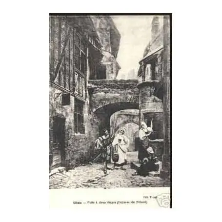 Carte postale 45 - GIEN - PUITS A 2 ETAGES IMPASSE DU BILLARD Commande En Gros