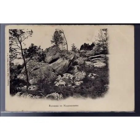 Exclusif Carte postale 45 - Malesherbes - Les rochers - Non voyage - Dos non divise...