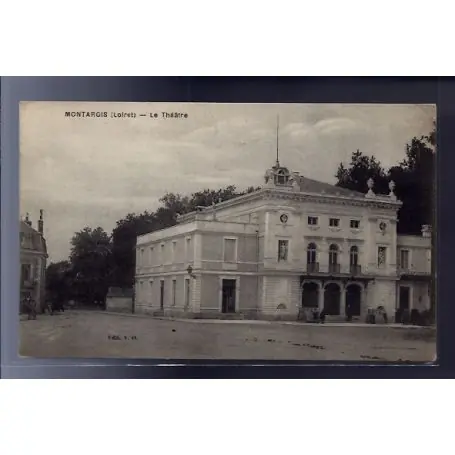 Carte postale 45 - Montargis - Le theatre - Voyage - Dos divise... Offre Du Jour