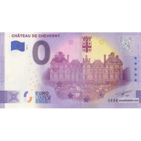 Billet souvenir - 41 - Château de Cheverny - 2022-3 - Anniversaire Livraison Gratuite