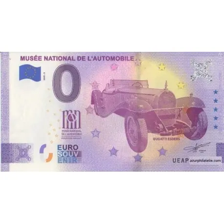 Billet souvenir - 68 - Musée national de l'automobile - 2022-3 Achetez Aujourd’hui