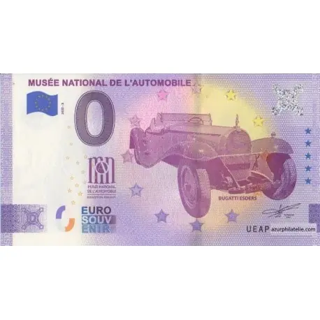 Achat Immédiat Billet souvenir - 68 - Musée nationale de l'automobile - 2022-3 - Anniversaire