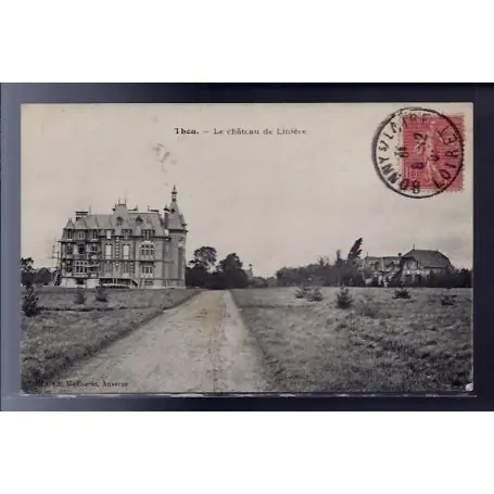 Carte postale 45 - Thou - Le chateau de Liniere - Voyage - Dos divise... Top Qualité