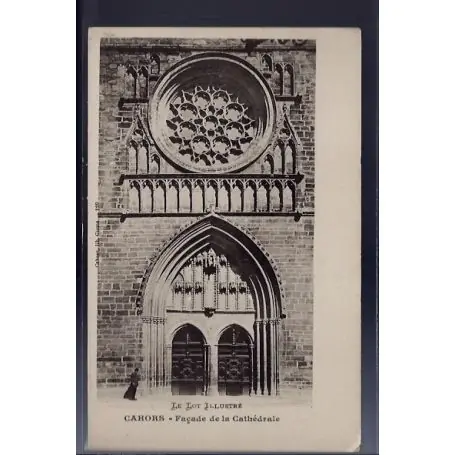 Carte postale 46 - Cahors - Facade de la cathedrale - Non voyage - Dos non divise... Seulement Aujourd’hui