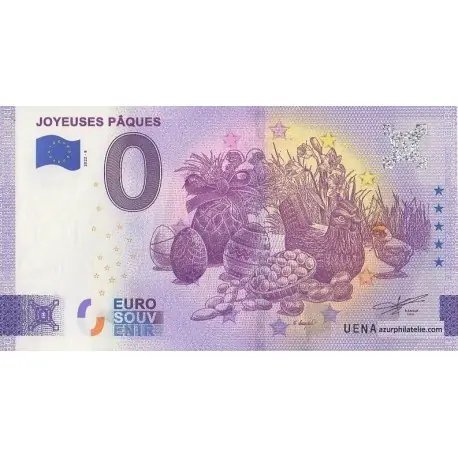 Nouvelle Collection Billet souvenir - 75 - Joyeuses Pâques - 2022-8