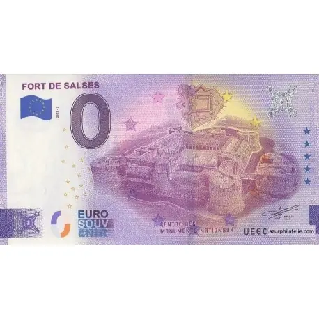Pas Cher Billet souvenir - 66 - Fort de Salses - 2022-2 - Anniversaire