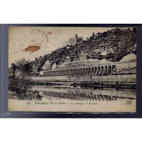 Vente Flash Carte postale 46 - Environs de Cahors - le chateau de Mercues - Voyage - Dos divise...