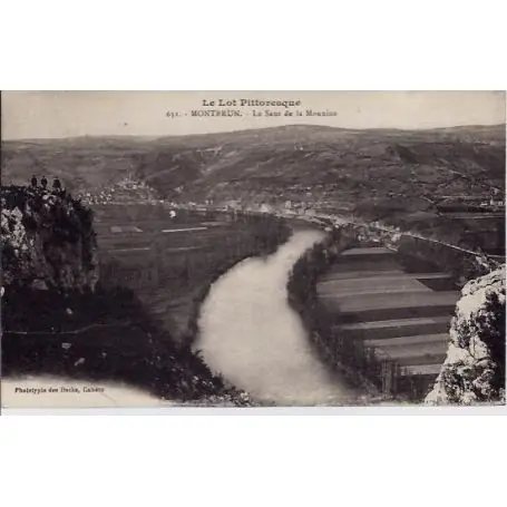 Offre Limitée Carte postale 46 - Montbrun - Le lot pittoresque - Le saut de la mounine - Voyage - Dos divi