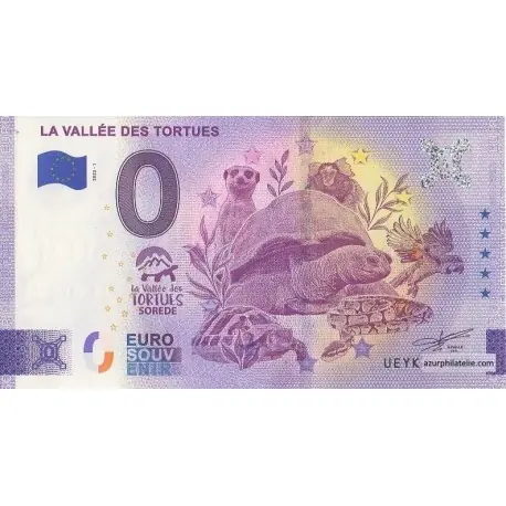 Must-Have Billet souvenir - 66 - La Vallée des tortues - 2022-1 - Anniversaire