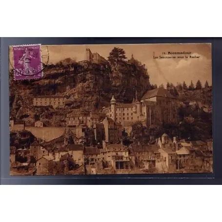 Remise Carte postale 46 - Rocamadour - Les sanctuaires sous le rocher - Voyage - Dos divise...