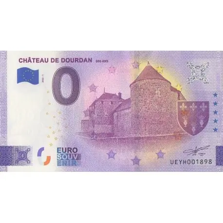 Offre Limitée Billet souvenir - 91 - Château de Dourdan - 2022-1 - Anniversaire