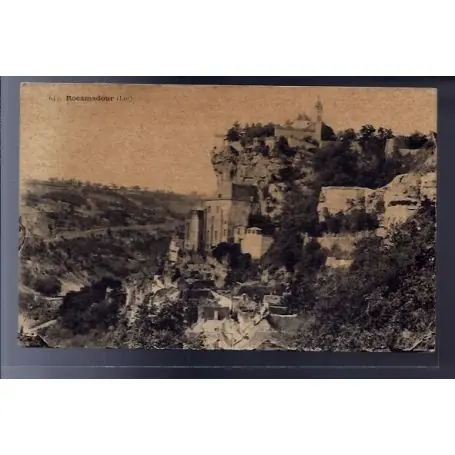Remise Carte postale 46 - Rocamadour - vue de la ville - Voyage - Dos divise...