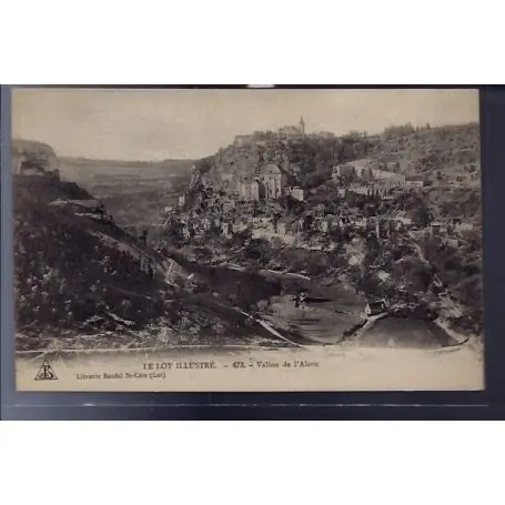 Carte postale 46 - Vallon de l' Alzou - Non voyage - Dos divise... Achat Immédiat