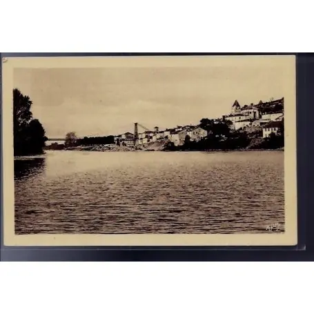 Carte postale 47 - Port-Ste-Marie - Station Uvale - les bords de la Garonne - Non voyage ... Expédié Aujourd’hui